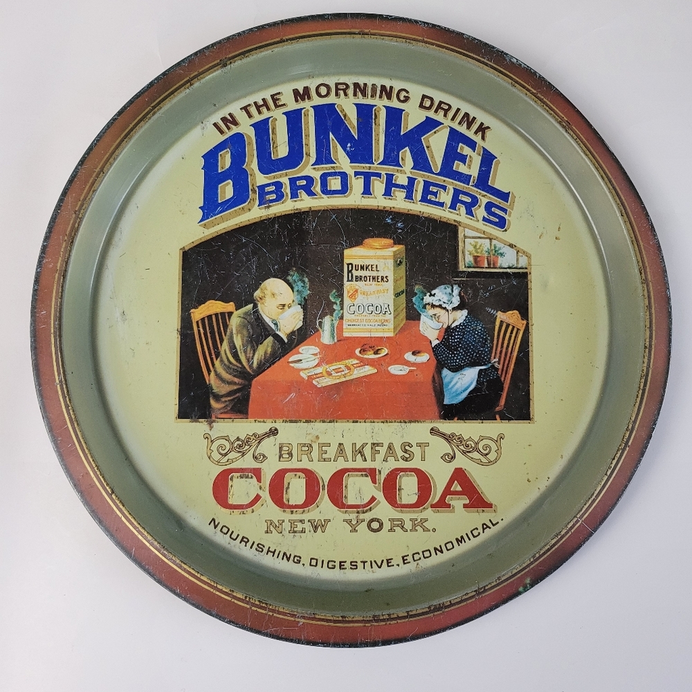 Vintage Bunkel Brothers Hot Cocoa Tray